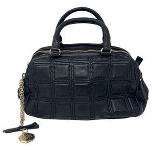 Badgley Mischka Belle Black Handbag with gold hardware, NEW w/out tags, pockets